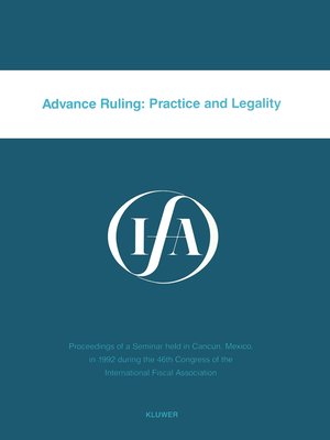 cover image of Advance Ruling